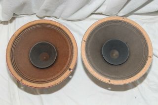 Vintage Philips Ad9710 M01 Alnico Full Range Loudspeaker Pair
