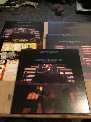 Gary Numan Living Ornaments ‘79 And ‘80 Vinyl Box Set Nr With Inserts