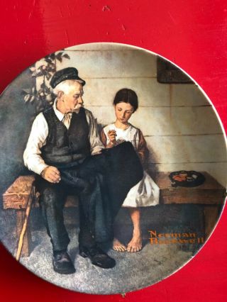 Norman Rockwell Collector Plate " The Lighthouse Keeper 