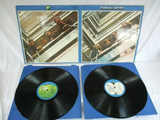 The Beatles,  1967 - 1970 (blue Album),  Lyric Inners,  Very Good,