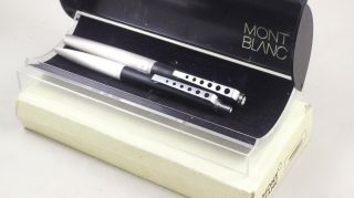 Vintage Rare Mont Blanc Carrera Fountain Pen & Ballpoint Set - Broad Nib - 5225