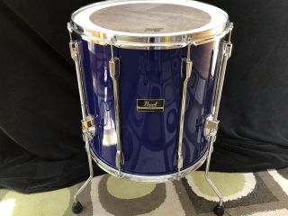 Pearl Export 80s 90s Vintage Pacific Blue 16” Floor Tom Drum Set Add On Minty