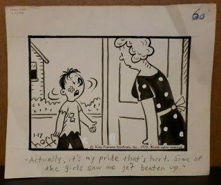 Laugh It Off Daily Comic Strip Art 1 - 17 - 1970 Syd Hoff Only My Pride.