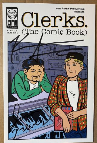 Clerks The Comic Book Oni Press 1 Signed By Kevin Smith & Jason Mewes