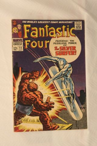 Fantastic Four 55 4.  5 Vg,  Silver Age 1966 - Add 