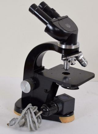 Vintage Ernst Leitz Gmbh Wetzlar Germany Binocular Stereo Microscope