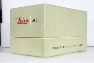 RARE - EX - Vintage Leica M3 empty box for Leica M3 3