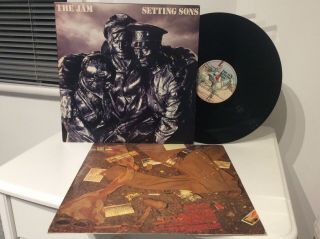 The Jam - Setting Sons - 1979 Uk 1st Polydor Vinyl Lp Vg,  Embossed Sleeve,  Inner