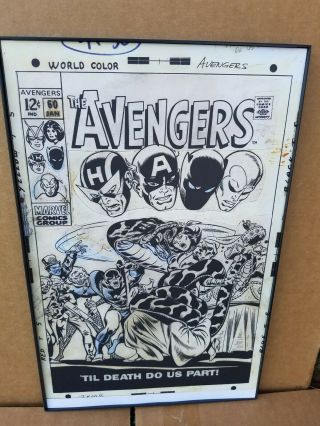 Avengers 60 John Buscema 11x17 Art Poster Print Marvel Comics Mcu