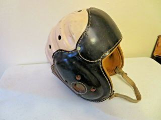 Antique Vintage Rawlings C 48 Leather Football Helmet Size 7 1/8
