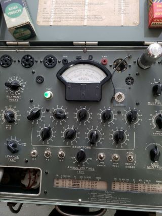 Vintage Weston Tube Tester Model 978 Great Test All Tubes From 1920s To.
