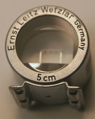 Vintage Leica Ernst Leitz Wetzlar 5cm Brightline Finder Viewfinder User