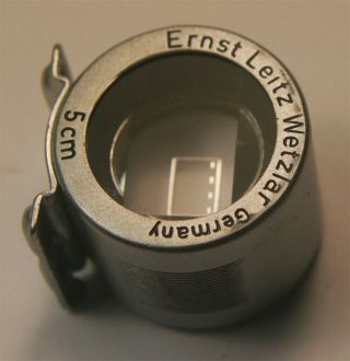 Vintage Leica Ernst Leitz Wetzlar 5cm Brightline Finder Viewfinder User 2