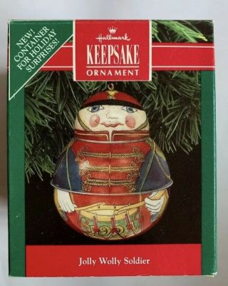 Hallmark Keepsake Ornament Jolly Wolly Soldier 1991 Christmas Holiday