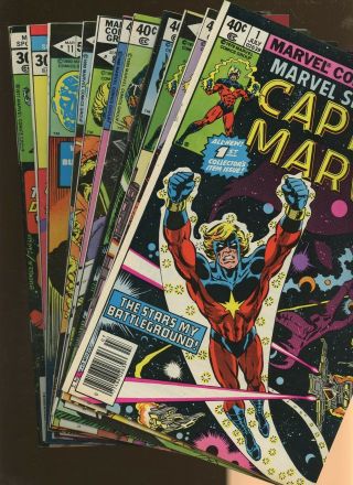 Marvel Spotlight 1,  3,  4,  5,  6,  7,  8,  9,  11,  31,  33 1 Book Captain Marvel Star - Lord