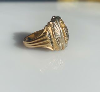 Vintage 10k Gold Men’s Class Ring 1950