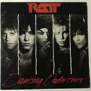 Ratt Lp Dancing Undercover Vg,  1986 Atlantic A1 81683 Inner