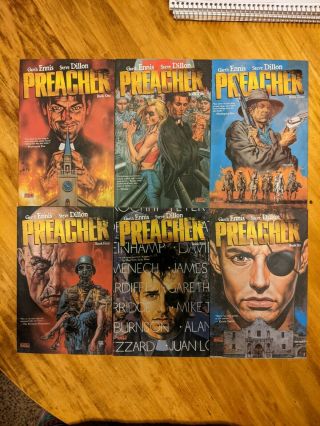 Preacher - Complete Series Book 1 2 3 4 5 6 Tpb Ennis Vertigo