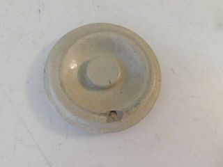 Vintage Stoneware Crock Lid Button Top 3 In No Cracks