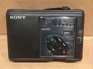 Vtg Sony Wm - D3 Professional Walkman Stereo Cassette - Corder Recorder -