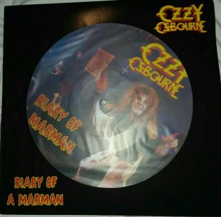 Ozzy Osbourne (black Sabbath) Diary Of A Madman Picture Record Album Lp