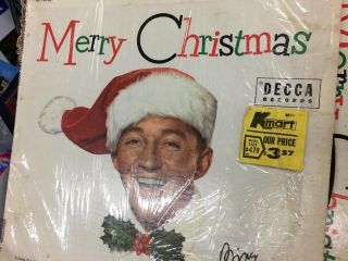 Bing Crosby Signed Christmas Lp Album - Vintage