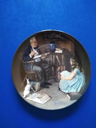 Norman Rockwell The Storyteller Collector Plate Knowles Limited Edition 2