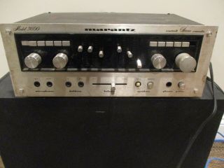 Vintage Marantz Model 3600 Control Stereo Console Silver Face Powers On