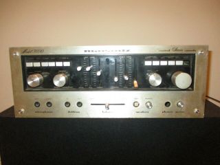 VINTAGE MARANTZ MODEL 3600 CONTROL STEREO CONSOLE SILVER FACE POWERS ON 2