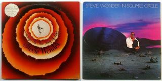 Stevie Wonder 2 Lps Songs In The Key Of Life,  In Square Circle