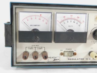 Heathkit SP - 2717A Vintage 6L6GC Tube Regulated Power Supply (powers up) 3