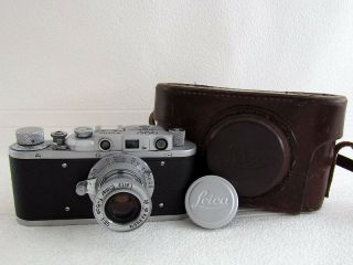 Leica - Ii (d) Olympiada Berlin 1936 Wwii Vintage Russian 35mm Chrome Camera Exc