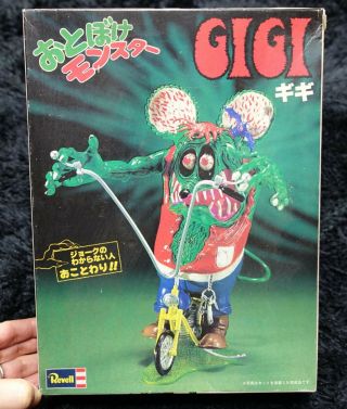 Ed Roth Monster Gigi Revell / Takara Vintage Model Kit Rat Fink Drag Nut