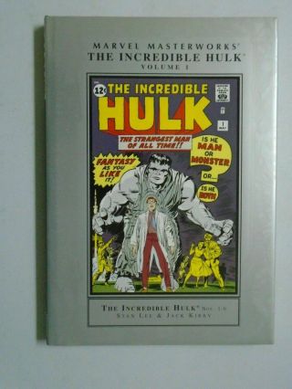 Marvel Masterworks The Incredible Hulk Hardcover 1 (1st Print) 8.  0 Vf (2003)