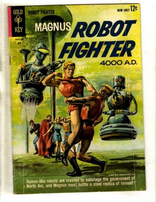 Magnus Robot Fighter 2 Fn Gold Key Comic Book Silver Age 1963 4000 Ad Fm6