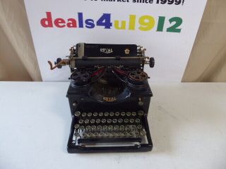 Vtg Vintage 1920’s Royal Typewriter Model 10 Double Glass Panel X - 1162211