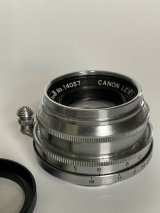 Vintage Canon f 2.  8,  35mm Rangefinder Lens 3