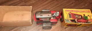 Vintage Nomura (tn) Lighted Piston Tin Robot Tractor Space Toy Box