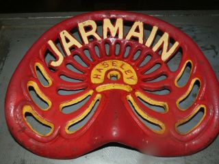 Jarmain Hasley Vintage Cast Iron Tractor Implement Seat Collectibles Xmas