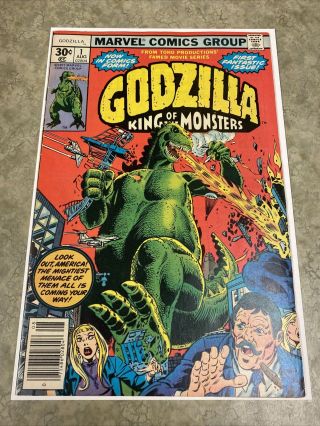 Godzilla 1 King Of The Monsters (1977) (vf) 1st Marvel App.  (movie Coming Soon)