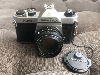 Vintage Asahi Pentax K - 1000 With Smc - M 1:2 50mm Lens