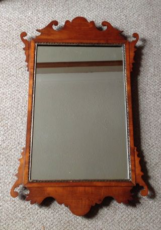 Antique Georgian Chippendate Style Fretwork Mirror In 2