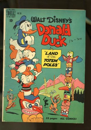 Four Color 263 Very Good - 3.  5 Donald Duck / Carl Barks Art 1949 Dell Comics