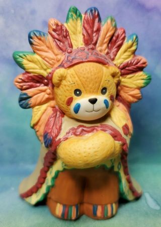 Enesco Lucy And Me Lucy Rigg Bear Native American Indian Chief