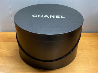 Authentic Vintage Chanel Hat Box Large Gift Box Empty
