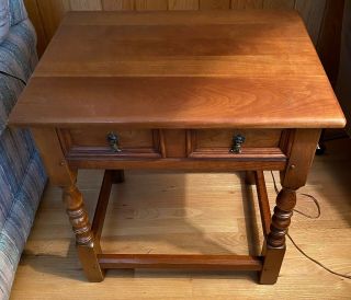 Stickley Matching End Tables Manufactured Of Cherry Wood In 1960