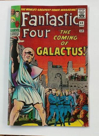 Fantastic Four 48 1st.  Galactus Comic Facsimile In Newspaper