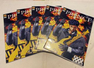 Five (5) Copies Prince Alter Ego 1 Piranha Music Dc Comic,  3rd Print 1991