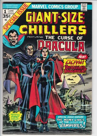 Giant - Size Chillers 1 Vf - (7.  5) Dracula.  Marvel.  W/ow Pages
