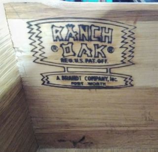 Vintage A.  Brandt Ranch Oak Furniture Night Stand & Bookcase w drawer 2